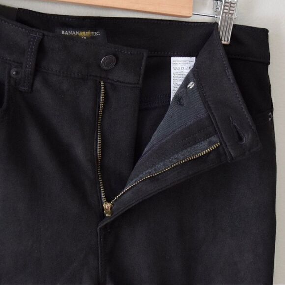 BANANA REPUBLIC Vegan Suede Skinny Jean, Black, 28/6 Tall - Picture 11 of 13